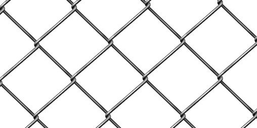 A chain link fence wire mesh pattern.