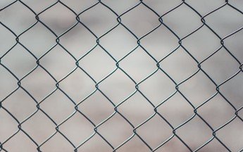 Close-up shot of a chain linked fence.