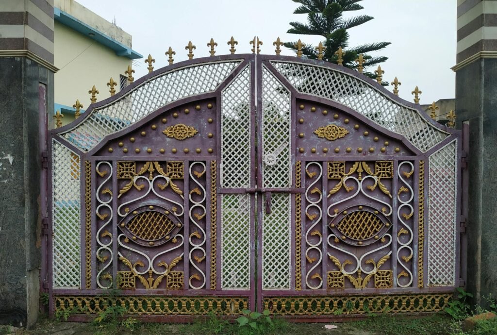 Innovative design offering a striking curb appeal boost for a secure home.